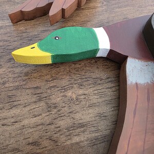 Mallard Duck Decoration, Mallard Duck Decor, Flying Duck Decoration, Wood Duck, Flying Mallard, Duck Hunter Gift, Duck Lover Gift image 2