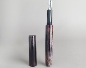 Stabilized Karelian Birch fountain pen