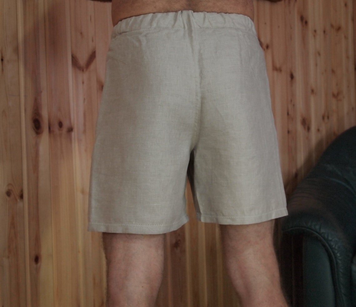 Mens linen boxer shortsshort shorts for menlinen Etsy