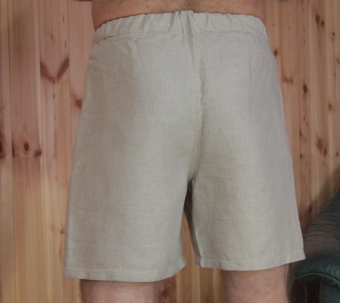 Mens linen boxer shortsshort shorts for menlinen Etsy