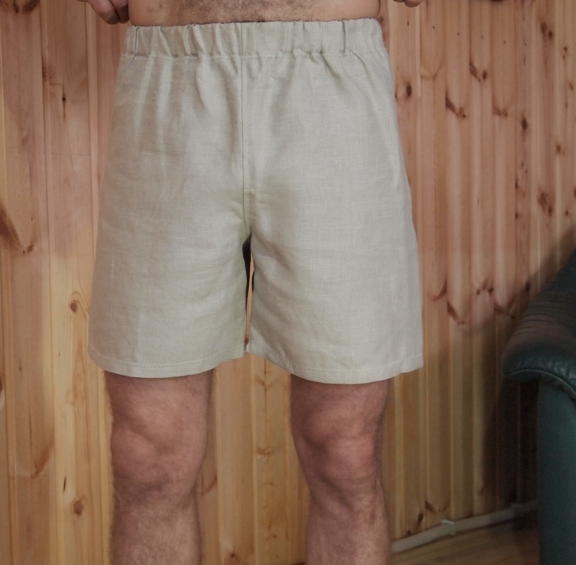 Mens linen boxer shortsshort shorts for menlinen Etsy