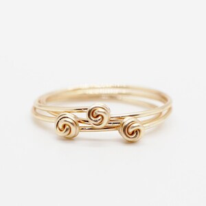 Dainty Rose Rings, 14k Gold filled ring, Sterling Silver ring, Dainty Rings, Stacking Promise Rings New Gifts for Mom Anniversary Wedding