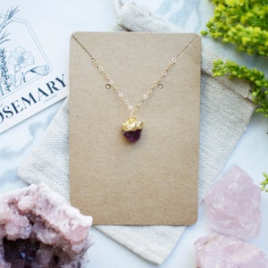 14k Gold Ruby Necklace, Minimalist, Birthstone Crystals, Dainty Jewelry, Handmade For Women, Bridesmaid, Anniversary, Wedding Gift
