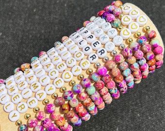 Bracciale con nome in perline di lava, braccialetto diffusore, braccialetto con oli essenziali, diffusore di oli essenziali, braccialetto diffusore, braccialetto di lava, aromaterapia