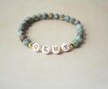 Custom Name Bracelet Personalized Beaded Bracelets Dainty Christmas Gift Birthday Gift Initial Charm Gift For Mom Gift For Her Daughter Gift