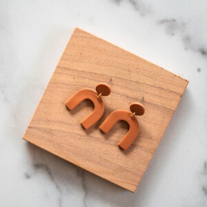 Terracotta Arch Earrings