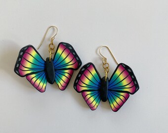 Rainbow Butterfly Earrings