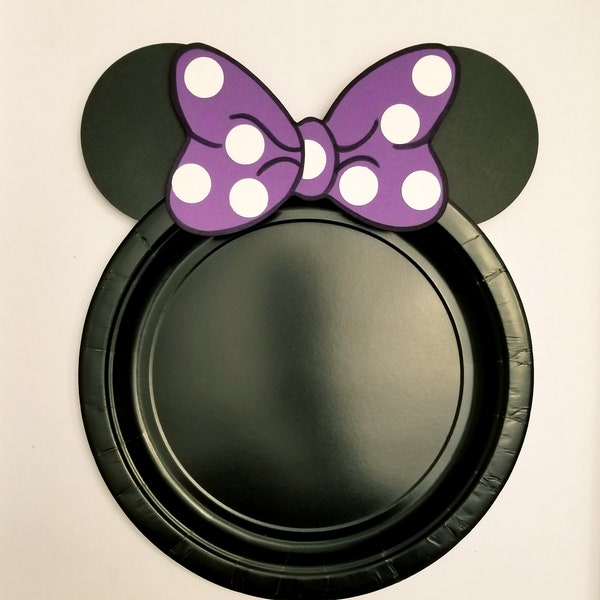 Minnie Mouse Custom Color Plates