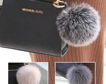 fur pom pom bag