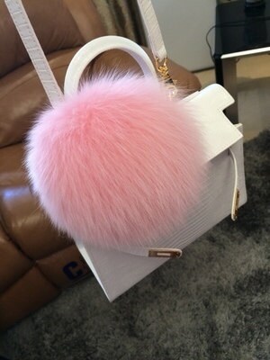 fuzzy bag charm