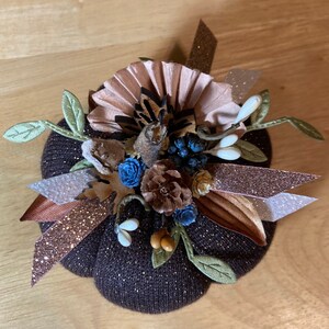 Decorative Pumpkin (Recycled, Forest, Soft Sculpture, Flowers)