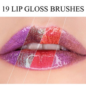 19 Lip Gloss Photoshop and Procreate Brushes / 19 Makeup Brushes/ Lipgloss / Lipstick Brushes / Brushes Lip Shimmer / Procreate / Photoshop