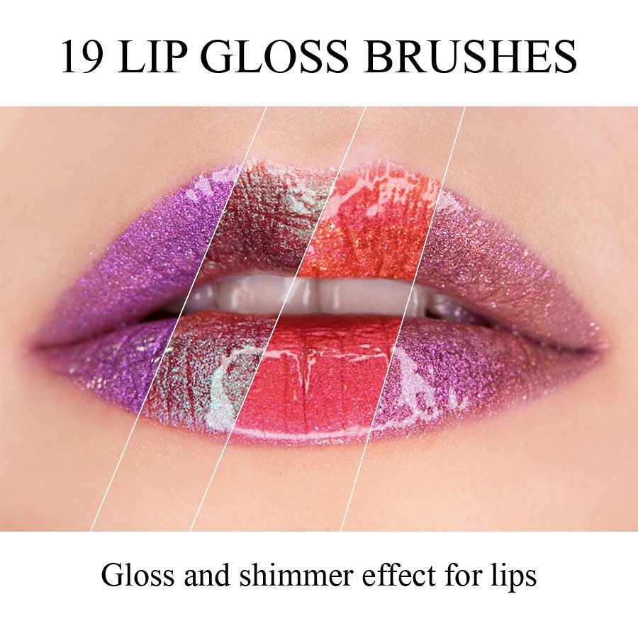 19 Lip Gloss Photoshop and Procreate Brushes / 19 Makeup Brushes/ Lipgloss / Lipstick Brushes / Brushes Lip Shimmer / Procreate / Photoshop