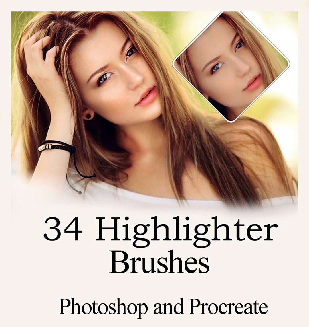 34 Highlighter Procreate Brushes / Highlighter Makeup Brushes