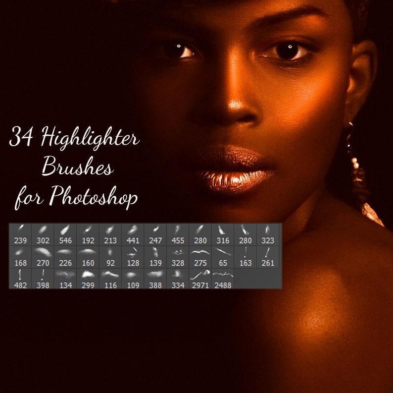 34 Highlighter Brushes / Highlighter makeup brushes Etsy