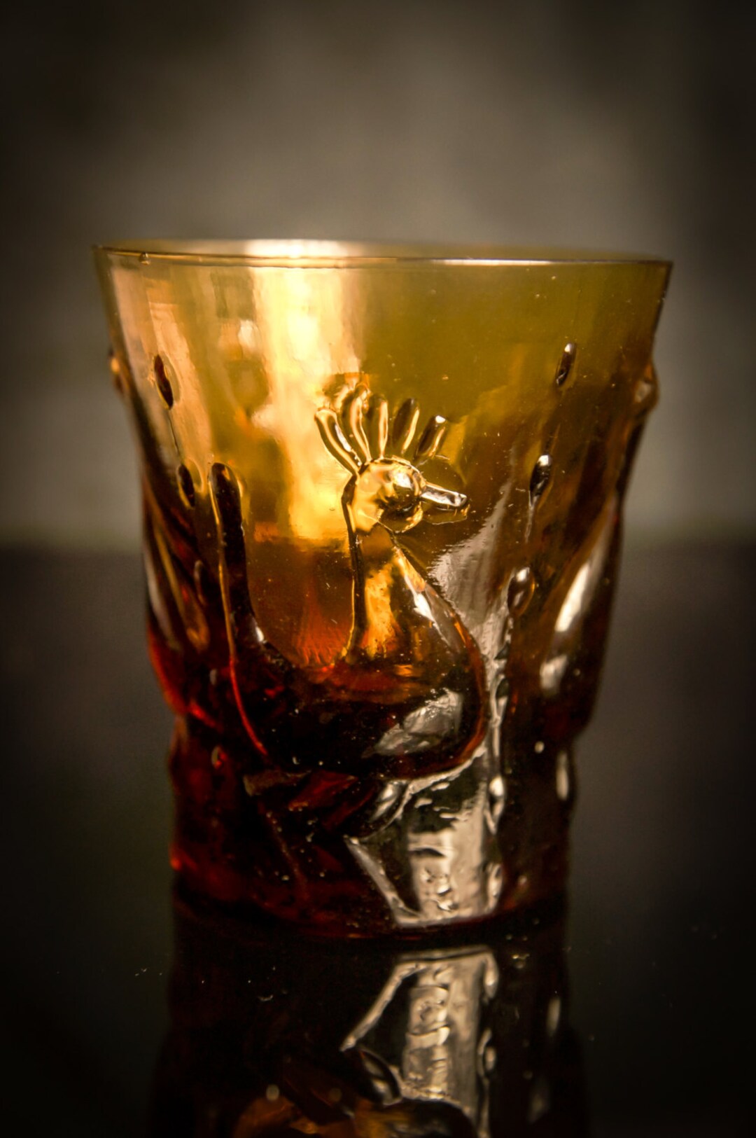 Unique Vintage Mid Century Brown Shot Glass Designed Erik Etsy