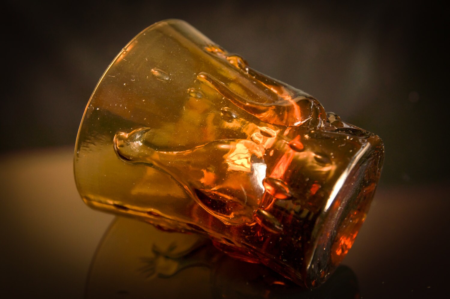 Unique Vintage Mid Century Brown Shot Glass Designed Erik Etsy