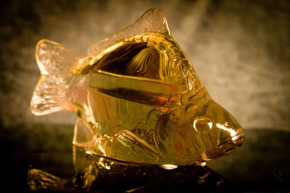 kosta boda　作家Paul hoff Vintage Kosta Boda Art Glass Fish Sculpture, Signed Paul Hoff, WWF