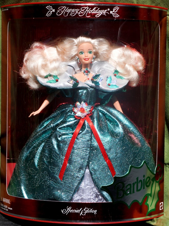 happy holidays barbie 1995