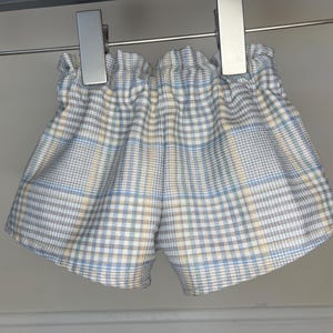 BABY BOY SHORTS - grey plaid baby shorts, baby boy outfit, baby gifts, baby shower gifts, new mom, plaid baby, baby clothes, plaid shorts