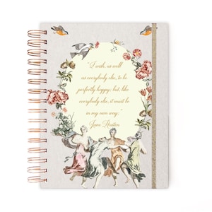 2025-2026 Planner, Planner, Weekly Planner, A5 Planner, Agenda, 12 month Planner, Jane Austen Planner, 2025-2026 Diary A5, weekly planner