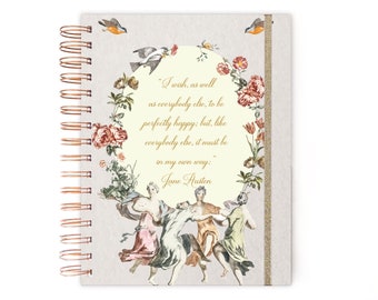 Planer 2026, Planer, Planer tygodniowy, Planer A5, Agenda, Planer 12-miesięczny, Planer Jane Austen, Dziennik 2026 A5, Planer tygodniowy