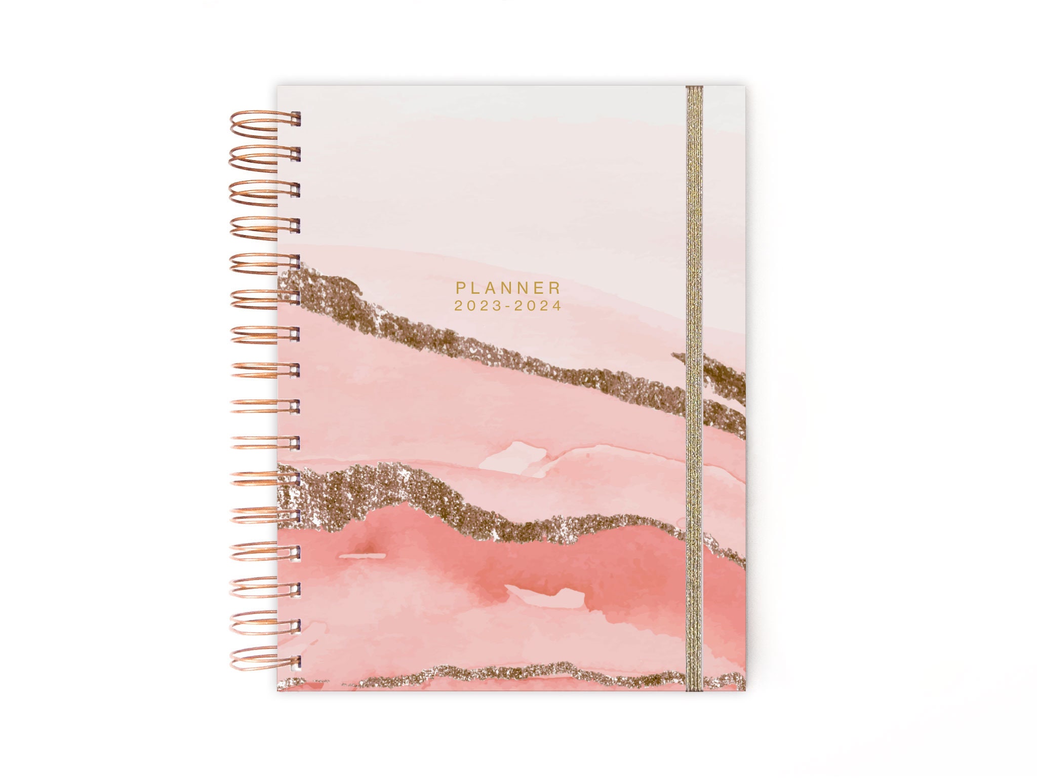 Custom Logo 2023-2024 A4 A5 Pink Journal Agenda Notebook Planner - China  Book, Promotion Book