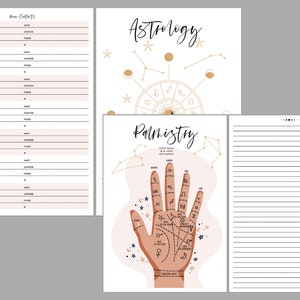 PRINTABLE Esoteric Planner A5 Planner Digital File - Etsy
