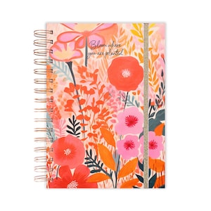 2026 Planer, zierliches Tagebuch, Planer, Wochenplaner, A5 Planer, Agenda, 12-Monatsplaner, Blumenplaner, 2026 Tagebuch A5