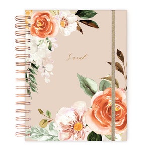 2026 planner, bloemendagboek, planner, weekplanner, A5-planner, agenda, planner voor 12 maanden, cadeau voor haar, 2026-dagboek A5-weekplanner