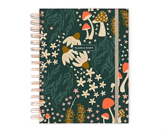 2024-2025 Planner, Forest Diary, Planner, Weekly Planner, A5 Planner, Agenda,  12 month Planner, Floral Planner, 2024-2025 Diary A5