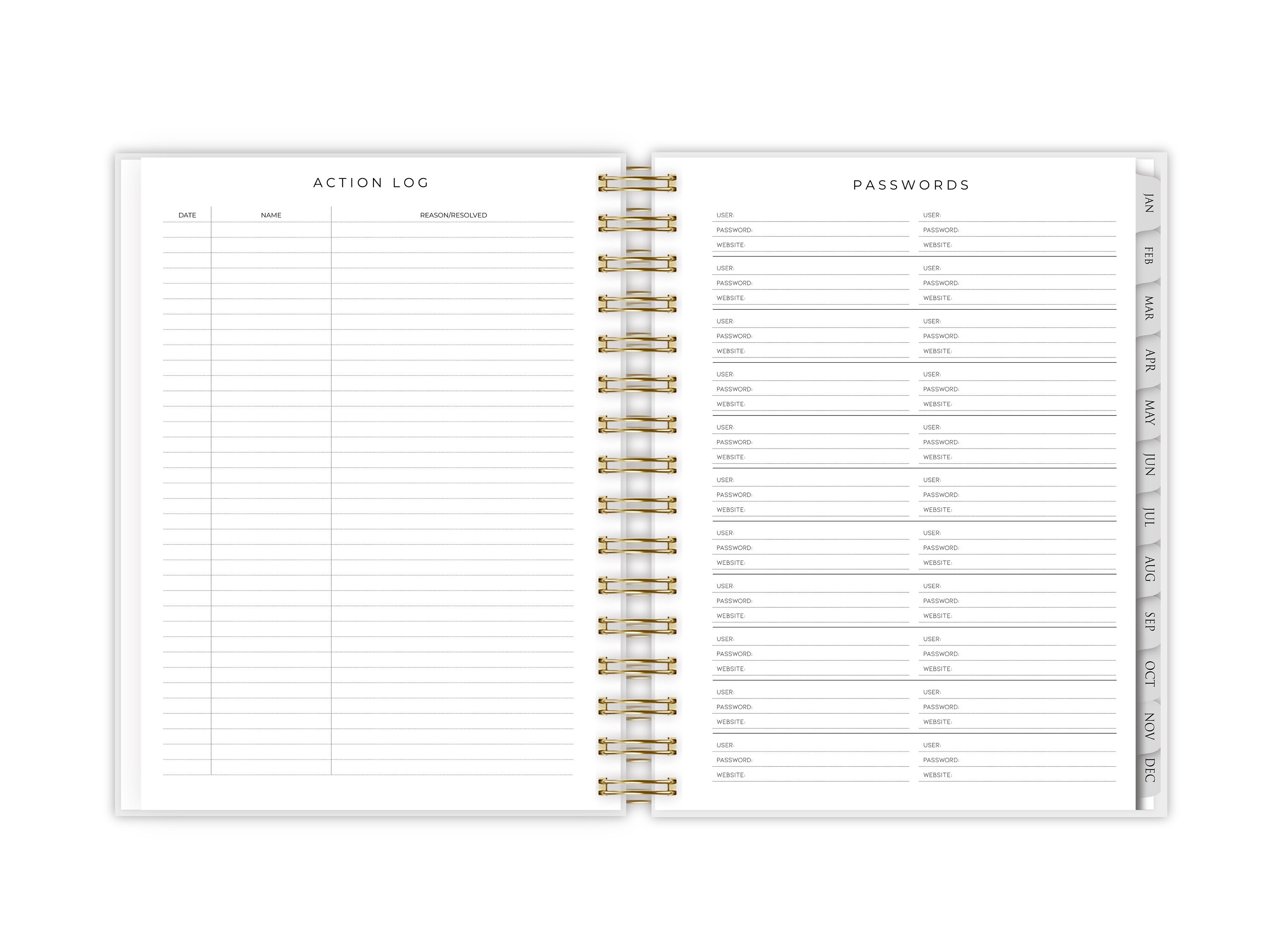 Teacher Planner Monfri Diary A4 Hard Cover Planner Etsy