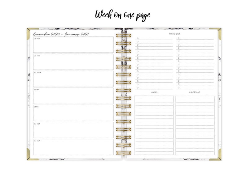 Planner 2024-2025, Planner, Weekly Planner, A4 Planner, Agenda, 2025 Diary, 12 month Planner, Plant Diary, 2024-2025 Diary, Floral Planner image 5