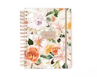 Planer 2026, Kalendarz kwiatowy, Planer, Planer tygodniowy, Planer A5, Agenda, Planer 12-miesięczny, Planer kwiatowy, Dziennik 2026, Kwiaty