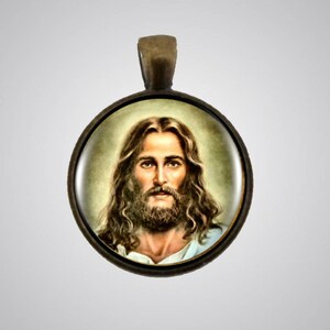Jesus Necklace, Jesus Pendant, Christian Necklace, Religious Pendant, Christ Necklace, Jesus Christ.