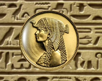 Cleopatra Coin Pendant, Cleopatra Necklace, Cleopatra Jewelry, Cleopatra  Pendant, Egyptian Necklace.