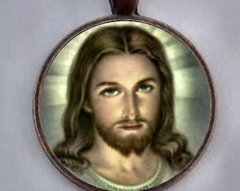 Jesus Necklace, Jesus Pendant, Christian Necklace, Religious Pendant, Christ Necklace, Jesus Christ.