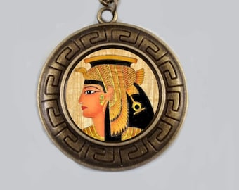 Cleopatra Necklace, Cleopatra Jewelry, Cleopatra  Pendant, Egyptian Necklace,