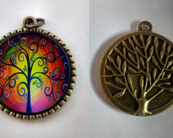 Tree of Life Necklace, Tree of Life, Reversible Tree Pendant, Tree Pendant, Tree of Life Jewelry, Mystical and Magical.