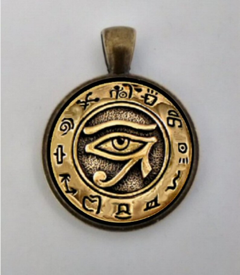 Egyptian Eye of Horus Eye of Ra Pendant Egyptian Eye of - Etsy
