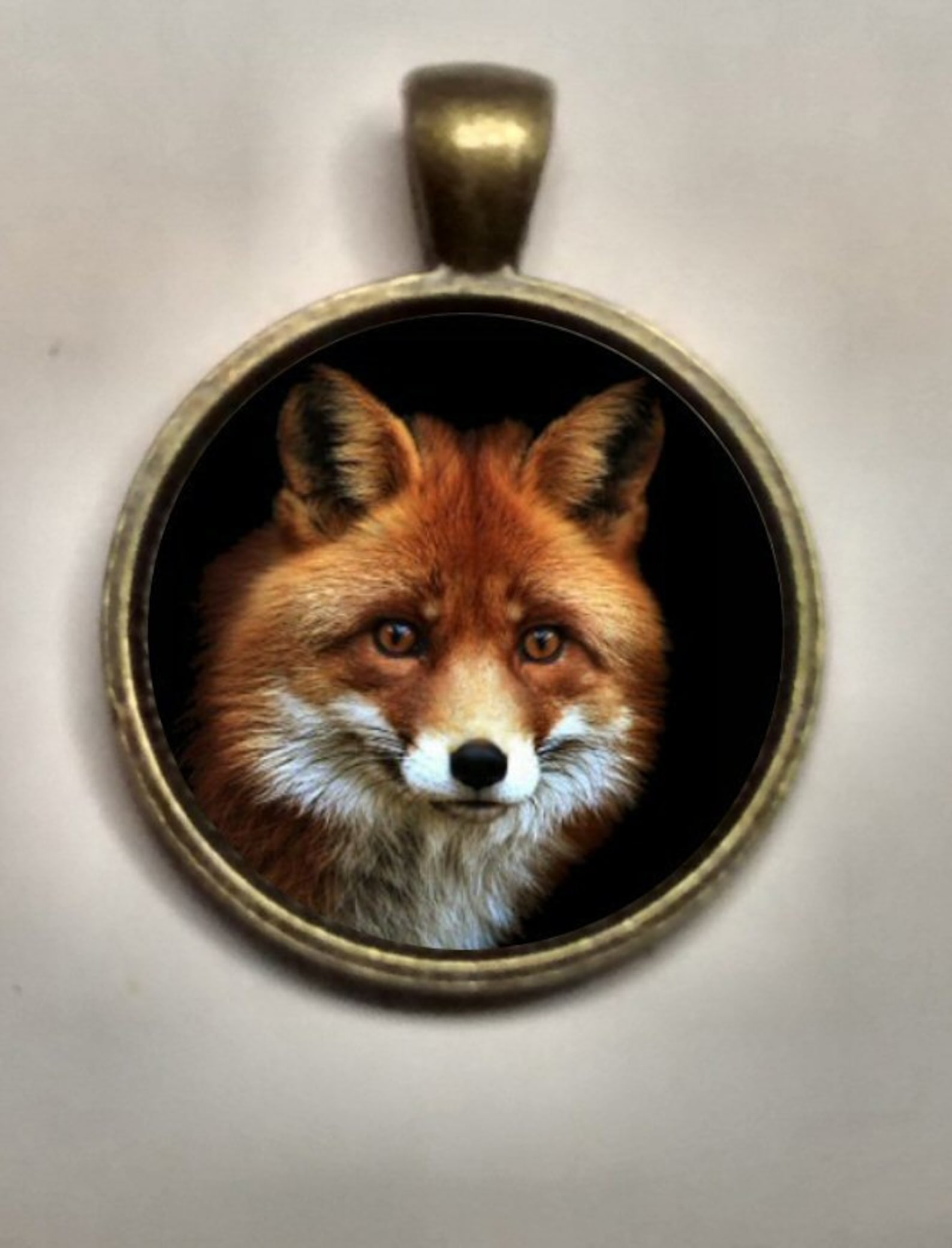 Red Fox Pendant Fox Necklace fox Jewelry Wildlife Jewelry Etsy