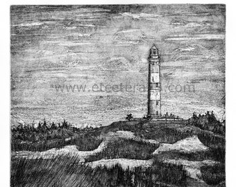 Lighthouse Amrum - Etching / Aquatint