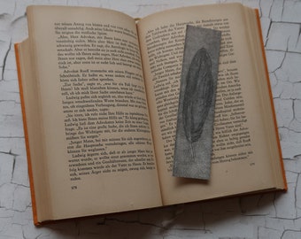 Bookmark - Feather - Original etching wrapped with protective film