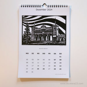 Leipzig linoprint motifs calendar 2024 limited edition image 8