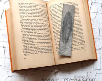 Bookmark - Feather - Original etching wrapped with protective film