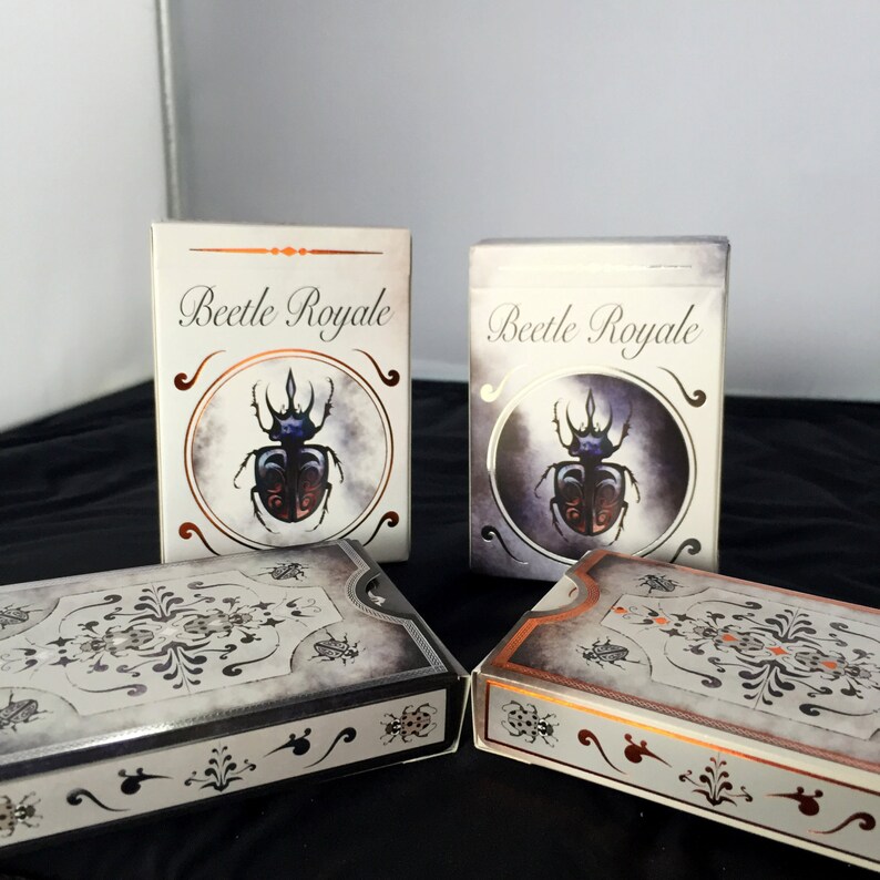 Beetle Playing Cards Double Set 4 Decks: Beetle Royale Premium Poker Playing Cards Greeting Cards image 4