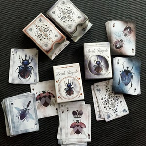 Beetle Playing Cards Double Set 4 Decks: Beetle Royale Premium Poker Playing Cards Greeting Cards image 1
