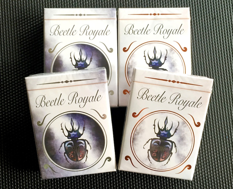 Beetle Playing Cards Double Set 4 Decks: Beetle Royale Premium Poker Playing Cards Greeting Cards image 5