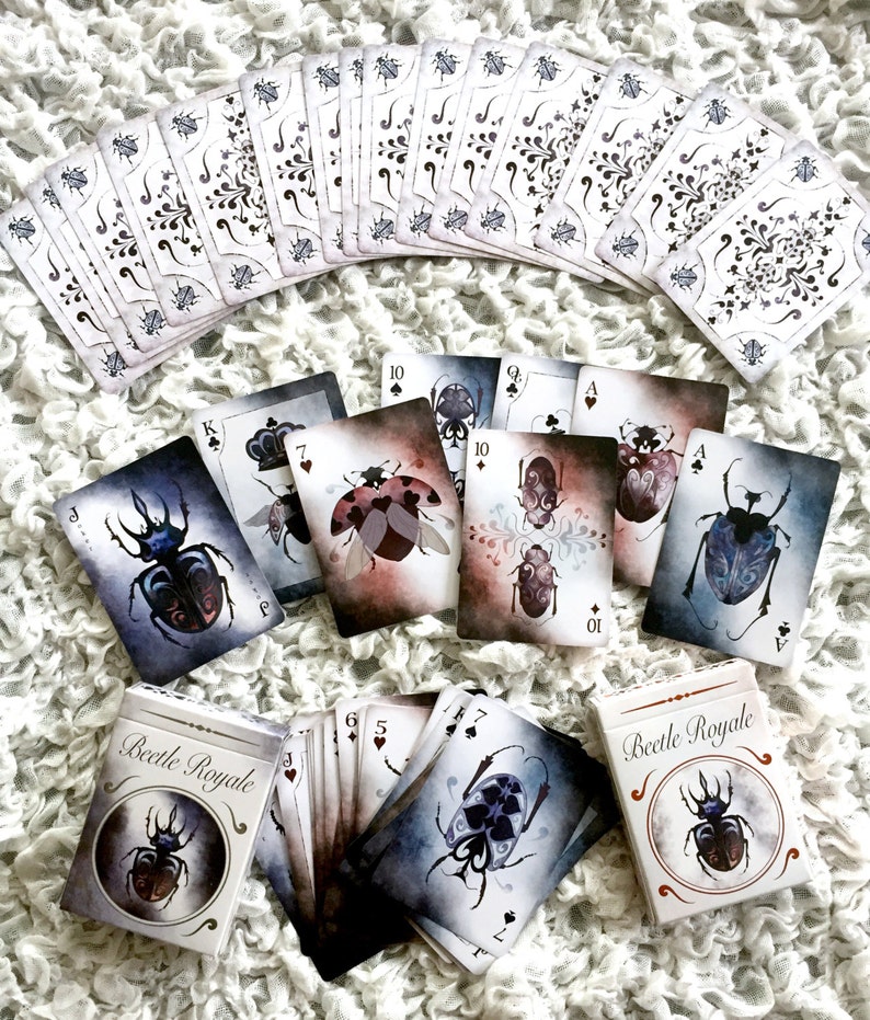 Beetle Playing Cards Set 2 Decks: Beetle Royale Premium Poker Playing Cards image 4