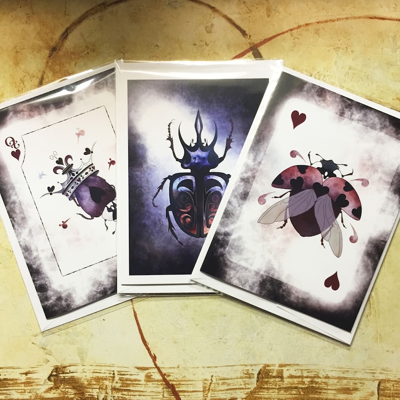 Beetle Playing Cards Double Set 4 Decks: Beetle Royale Premium Poker Playing Cards Greeting Cards image 6